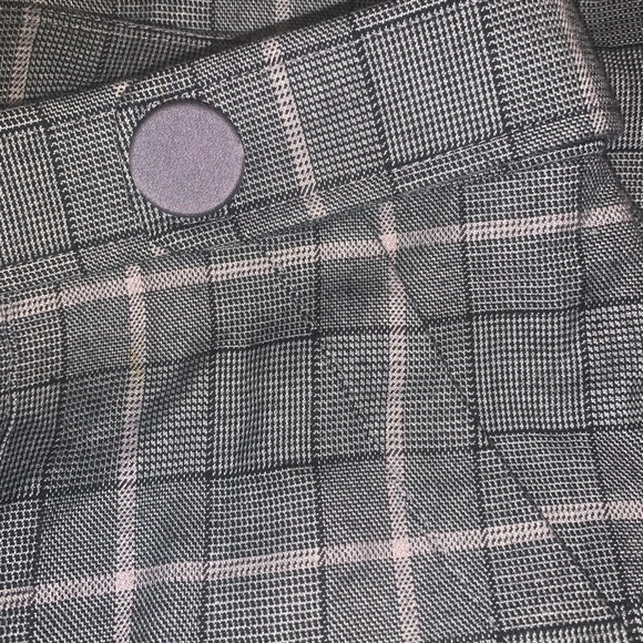 Revolve LoveShackFancy Costello plaid pants gray fog 14 - Picture 4 of 4